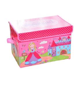 Caja de Almacenamiento Impermeable de Tela No Tejida, Caja de Almacenamiento Plegable con Estampado de Dibujos Animados y Asas - Product Image 1