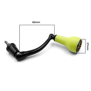 Empuñadura para Carrete de Pesca de 66 mm, Fibra de Carbono de 27 mm, TPE Verde, Compatible con Carretes de Spinning Penn 420ss 430ss - Product Image 5