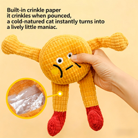 Jouet à mâcher interactif et durable pour chien et chat, jouet en peluche mignon et résistant pour animaux de compagnie, jouet de nettoyage des dents et de jeu de rapport