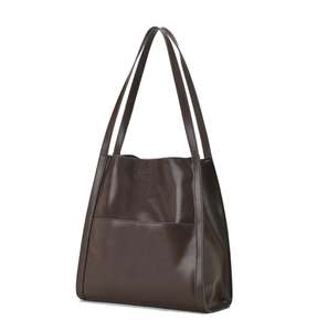 Sac à bandoulière en cuir végétal tanné, nouvelle collection automne, mode, luxe léger, grande capacité, sac fourre-tout, sac pour femmes, sac de loisirs - Product Image 3