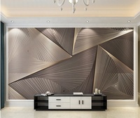 Papier Peint Imprimé 3D Géométrique, Étanche et Ignifuge, Créatif et Personnalisé pour Plafond, Chambre à Coucher, Chevet, Décoration Domestique et Commerciale