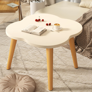 2024 luxe petite Table basse créative baie vitrée Design Table en bois moderne pour chambre appartement balcon thé assis lumière - Product Image 1