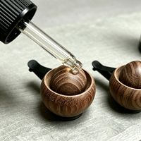 Diffuseur de parfum de luxe en bois pour grille d'aération de voiture, fait main, en forme d'œuf, pour huiles essentielles, désodorisant et ornement décoratif pour la maison et la voiture