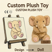 Peluche personnalisée OEM en gros, rose poudré, jouet en peluche pour enfant, cadeau, porte-clés mascotte en peluche CE