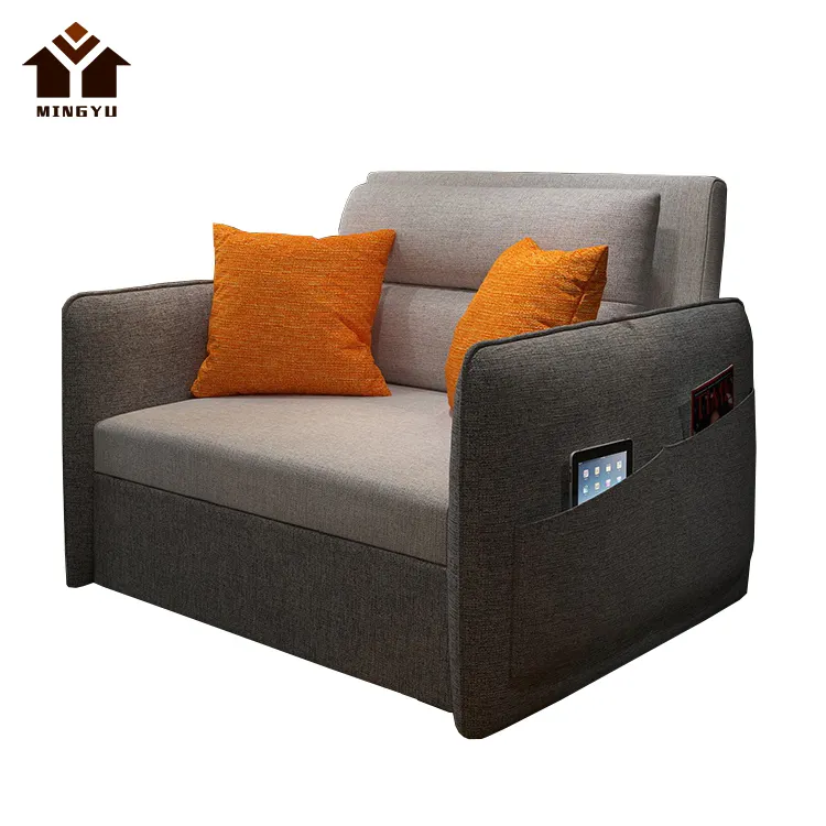 Best Selling Betrouwbare Multifunctionele Sofa Cum Bed Indoor Sofa Sets Vouwen Slaap Kussen Enkele Convertible Letto Stof Sofa