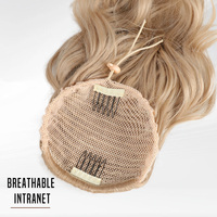 Extensions de cheveux synthétiques Julianna Wholesale Short 12 pouces Ciel Kanekalon Futura lisses et ondulées, queue de cheval à cordon