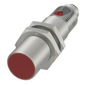 Receptor fotoeléctrico de barrera Ba-lluff BOS 18M-PA-RE21-S4 M18, alcance de 0 a 20 m, LED rojo, PNP NO/NC, M12 de 4 pines, IP67 - Product Image 1