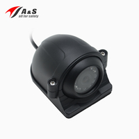 Mini Cámara de Visión Lateral AHD IR Impermeable IP66 para Automóvil, Autobús, Camión y Camioneta