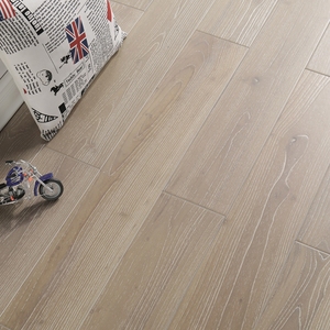 <span class=keywords><strong>Parquet</strong></span> en bois de teck chinois couleur naturelle préfini brossé 18 mm, qualité sélectionnée - Product Image 2