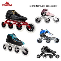 Patins à Roues Alignées SR3 Professionnels, Patins de Vitesse pour Enfants en Fibre de Carbone