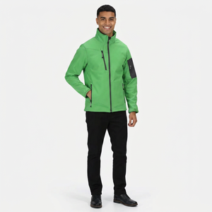 Vestes Softshell Sportives Personnalisées pour Hommes Gris Vêtements de Mode Extérieurs Manteaux Thermiques Imperméables Softshell pour Homme - Product Image 1
