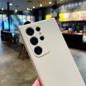 Fundas de Silicona Líquida Originales de Lujo para Teléfonos Samsung Galaxy S25 Edge S24 Ultra S23 Plus S22, Carcasa Trasera de TPU Colorida - Product Image 5