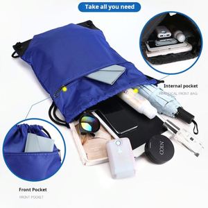 Promotion Durable <b>Waterproof</b> Basketball <b>Bag</b> with <b>Drawstring</b> Closure Ideal for Travel Sports and Fitness - Product Image 3