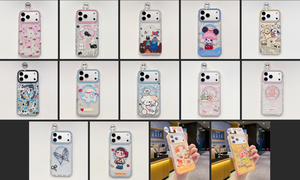Funda de teléfono OEM con diseño de perro y mariposa de dibujos animados, con efecto brillante, para chicas, con cubierta trasera magnética resistente para iPhone 17 16 15 14 13 - Product Image 6