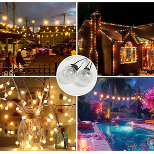 RGB <span class=keywords><strong>LED</strong></span> đầy màu sắc ánh sáng chuỗi không thấm nước IP65 điều khiển từ xa ứng dụng trong nhà/ngoài trời marquee Đèn trang trí 15m cho sân - Product Image 5