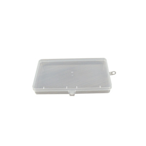 Rectangular Transparent Plastic Storage <b>Box</b> 17.4X9.9X2.7Cm Covered Office Organizer For Electronic Parts And Pens - Product Image 5