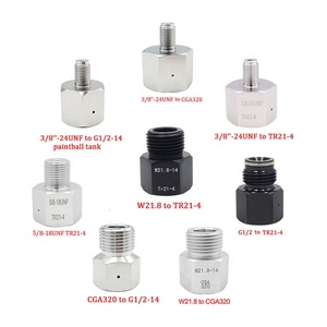 Adaptador regulador de tanque de Co2, herramienta de conversión de Soda Stream,<span class=keywords><strong>Paintball</strong></span>,CGA320, cilindro W21.8 a herramienta de aire, HomeBrew, acuario - Product Image 6