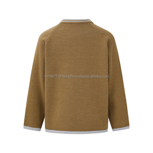 Suéter de Punto Acanalado Retro de Verano, Estilo Japonés, con Cierre, para Parejas, Personalizable - Product Image 5