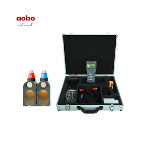 AOBO pengukur aliran ultrasonik genggam portabel, pengukur aliran ultrasonik tuf, teknologi multi denyut, flowmeter ultrasonik cair