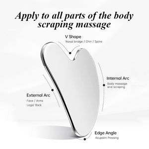 304 medicale in acciaio inox Gua Sha strumento di massaggio facciale resina metallo rullo per stringere la cura della pelle in acciaio inox strumento - Product Image 6