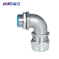 M/G/NPT Gewinde 304 Edelstahl Rechtwinkliges Winkelstück CE UL94V-2 IP68 Wasserdicht Niederspannung Industrielle Kabelverschraubung