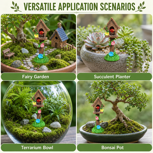 Décoration artisanale en résine pour micro-paysage, balançoire, jardin secret, ornement pour aquarium, artisanat de jardin féerique - Product Image 2