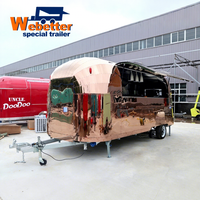 Camion de vente de nourriture mobile personnalisé Webetter, chariot à desserts, chariot à hot-dogs, chariot à limonade, camion de vente de frites, churros, remorques alimentaires, cuisine entièrement équipée