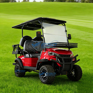 Carrito de Golf Eléctrico Rojo 2026, Vehículo Utilitario Nuevo, Construcción de Acero, Certificado CE, Legal para Circular en la Calle, Buggy, Scooters, Carritos de Golf Eléctricos - Product Image 6