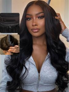 Perruque de cheveux vietnamiens Nature Black <span class=keywords><strong>M</strong></span> Hairline Long Body <span class=keywords><strong>Wave</strong></span> 13x4 Lace Front avec 4x4 Lace Closure Reddish HD Lace 250 Densité - Product Image 3