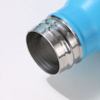 Botella de Agua con Aislamiento Térmico de Doble Pared de Acero Inoxidable, a Prueba de Fugas, con Forma de Cola, para Viajes, con Logotipo Grabado con Láser