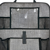 Organisateur de rangement latéral de siège de voiture de luxe, sac de rangement multifonctionnel en polyester imperméable anti-coup de pied