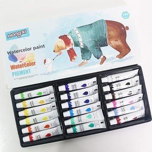 Ensemble de peinture à l'aquarelle et à la <span class=keywords><strong>gouache</strong></span> Hongxi, boîte d'art non toxique, tubes de 6 ml et 12 ml, lavable, pour débutants, enfants, toile et papier - Product Image 4