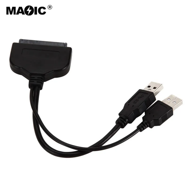 Nuovo arrivo cavo da Sata a USB adattatore da USB3.0 a SATA 22P con cavo di alimentazione USB per il trasferimento dei dati del Driver del disco rigido da 2.5 pollici