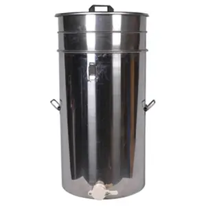 70L stainless steel honey storage tank with double sieve honey mesh strainer