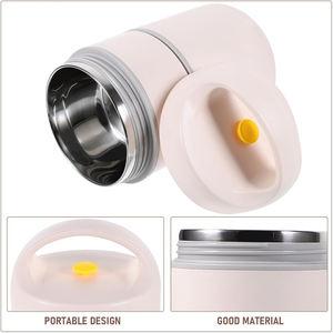 Stainless Steel Vacuum Thermal <b>Lunch</b> <b>Box</b> Insulated <b>Lunch</b> <b>Bag</b> 3-Compartment Foldable Eco-Friendly Food Warmer for Kids Adults - Product Image 3