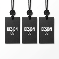 Étiquettes de marque tendance, impression UV sur mesure pour studio de design de mode et accessoires vestimentaires de luxe