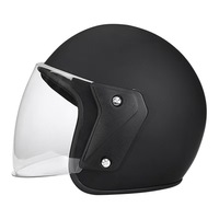 Casque de moto bon marché en matériau ABS avec des lentilles longues simples colorées