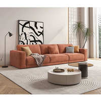 Ensemble de canapés de salon modernes et minimalistes en forme de L, 2 et 3 places, en velours côtelé, avec mousse compressée, sectionnel, confortable, design pour la maison