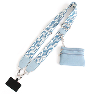Adjustable 2-in-1 Crossbody <b>Mobile</b> <b>Phone</b> <b>Lanyard</b> Strap Anti-lost Cell <b>Phone</b> Case Rope With Universal Clip Zippered Coin Purse - Product Image 5