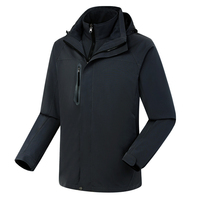 Chaqueta de Trabajo Vintage para Hombre, Talla Grande, Estilo Safari, Chaqueta de Invierno con Forro Polar, Cortavientos con Forro Polar Suave y Cálido