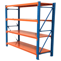 Étagères d'entrepôt à 4 niveaux, capacité 500 kg, pour garage, fabrication OEM
