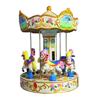 Le parc d'attractions attrayant extérieur d'enfants monte le cheval de carrousel de manège d'enfants à vendre