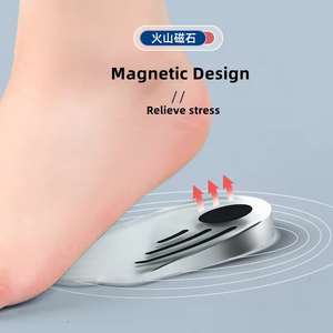 Semelles orthopédiques en gel de silicone magnétiques pour le soin des pieds, soulagement du pied valgus, du pied varus et de la fasciite plantaire (jambes en O/X) - Product Image 4