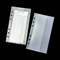 Nouvelle enveloppe à monnaie A6 double couche en PP, classeur de budget unique à double poche, boîte de rangement d'argent étanche, organiseur de budget pour espèces