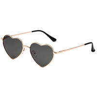 Nouvelles lunettes de soleil unisexes en forme de cœur, style européen et américain, monture intégrale, mignonnes, tendance, polarisées, protection UV400, logo personnalisé, minimum 1 pièce