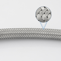 Tuyau flexible en acier inoxydable tressé haute pression de 40 cm pour robinet de salle de bain et de cuisine modernes