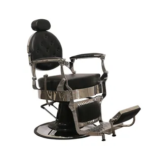 High Quality Modern Silver Heavy-Duty Salon Chair From Factory For Barber Shops Salon Furniture