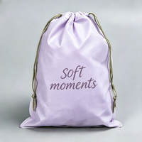 Pochette à cordon personnalisée en non-tissé imperméable et recyclable avec motif de dessin animé, finition laminée pour emballage de bijoux et cosmétiques
