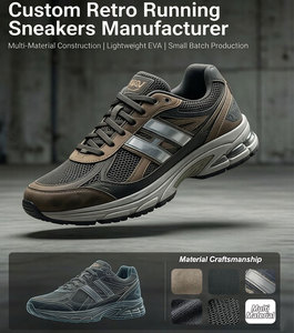 Кроссовки HUAMAK из премиальных материалов, легкие и удобные, для бега, производство обуви под частной маркой, спортивная обувь. - Product Image 5