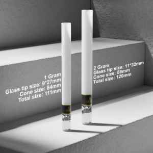 GMP Сертифицированный поставщик, оптовая продажа, 90 мм, 1 грамм, конус со стеклянным наконечником, коричневая бумага, предварительные рулоны с курительным фильтром - Product Image 6